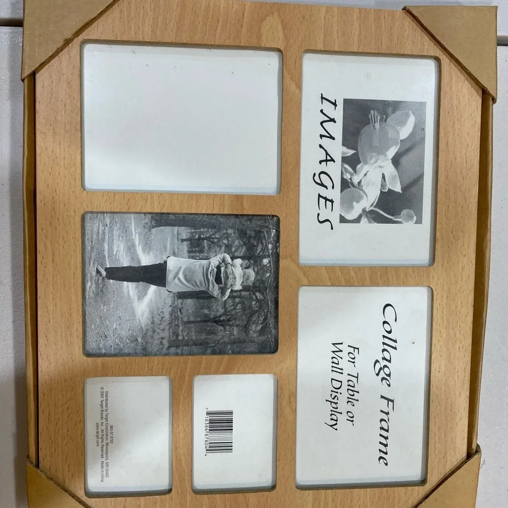 Wood Collage Photo Frame - Natural Wood Finish